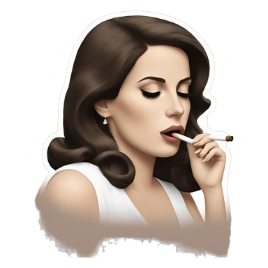 Lana del rey smoking  sticker