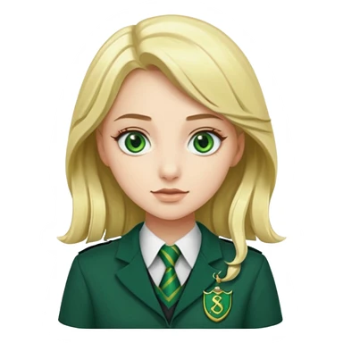 hot blonde Slytherin girl sticker