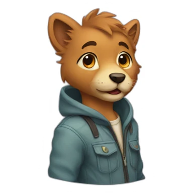 furry-boy sticker