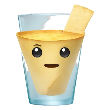 Tortilla in a glass sticker