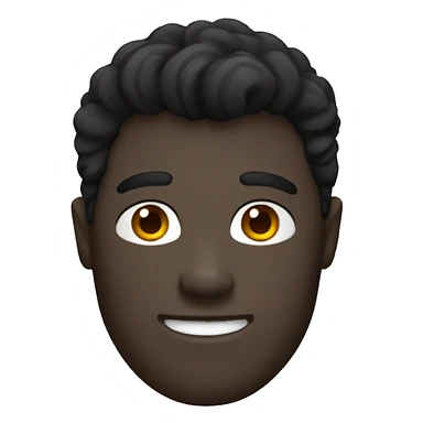 white black hair man whit mole sticker