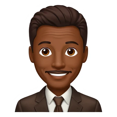 Ralph Tresvant with dark brown hair sticker