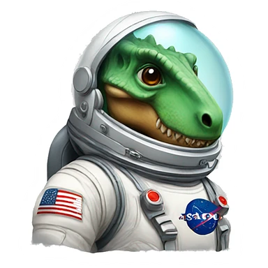 Dinosaur astronaut sticker