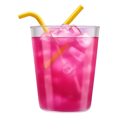 hot pink drink sticker