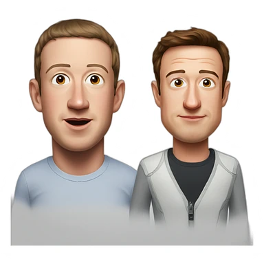 Mark Zuckerberg vs Elon Musk sticker