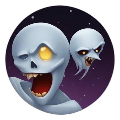 Moon and vamp sticker