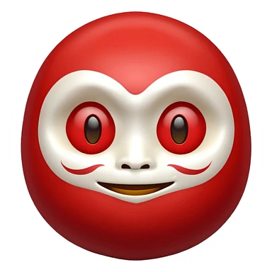 Cute Daruma Mask sticker