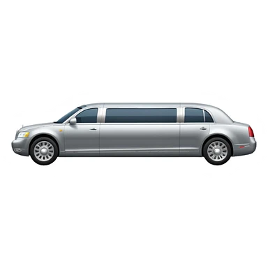 Luxury silver Limousine sticker