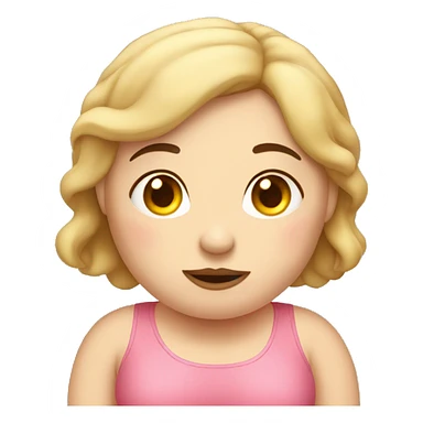 Chubby  girl with thin husband  sticker