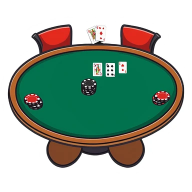 live casino poker table sticker