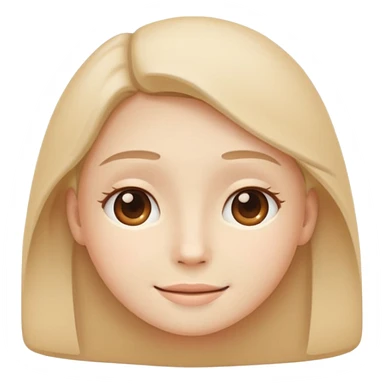 minimal flat emoji of a calm face,
soft closed-mouth smile,
relaxed eyes,
gentle and balanced emotion,
pastel beige and warm tones,
modern wellness app style,
no cartoon exaggeration,
transparent background,
vector style
 sticker