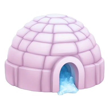 Light pink ice igloo sticker