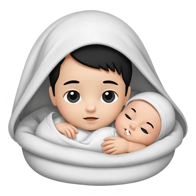 Newborn B&W Photoshoot sticker