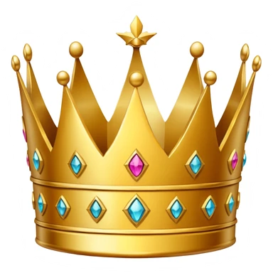 golden crown that is split in the middle sticker