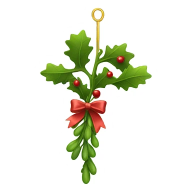 Mistletoe hanging sticker
