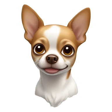 Brown and white chihuahua sticker