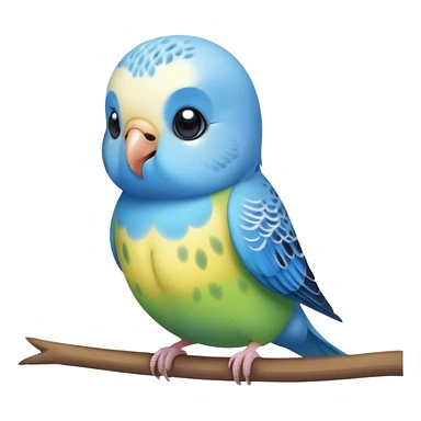 raspberry budgie cute blueberry  sticker
