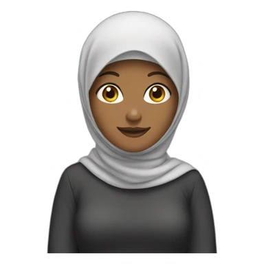 Woman with hijab sticker