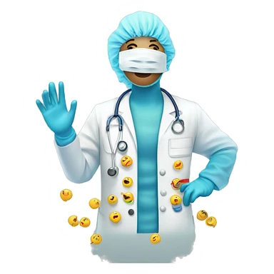 I want emoji for infection control measures in hemodialysis sticker