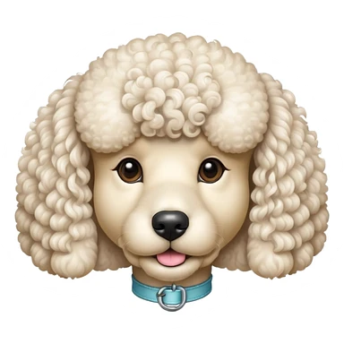 poodle face sticker