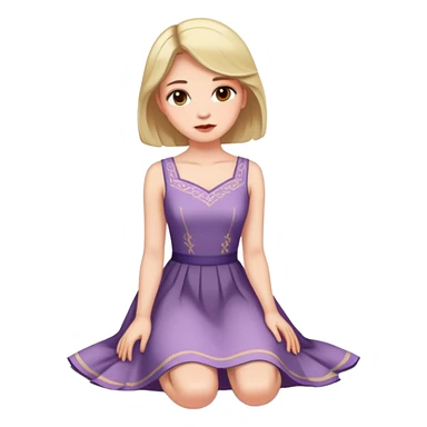 lady on the ground  sticker