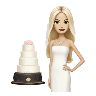 rachel zoe with a wedding cake sticker
