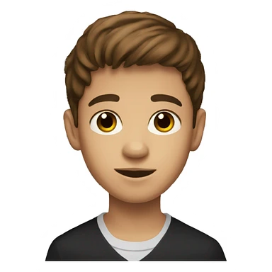 Brown hair brown eye boy playing a grand piano sticker