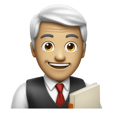 happy horror entrepreneur face with book sticker