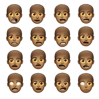 Human with burning eyes sticker