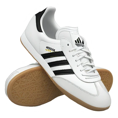 adidas samba’s with lace  sticker