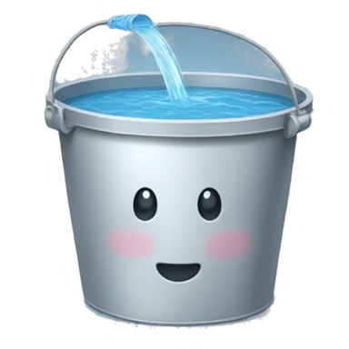 bucket of water sticker