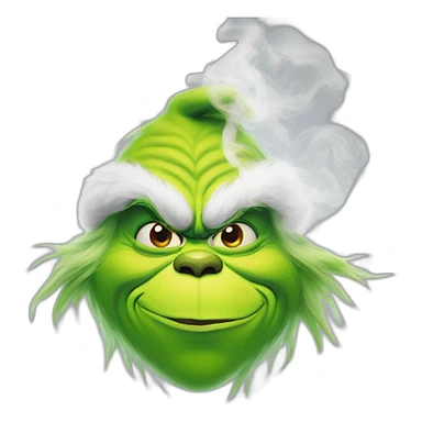 Grinch smoke  sticker