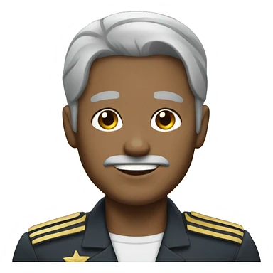 Captain Amerika with grey hair sticker
