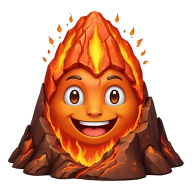 friendly Volcano sticker