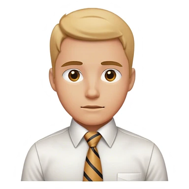 necktie and white shirt style sticker