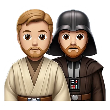 Дарт Вейдер с Оби-Ваном Кеноби  sticker