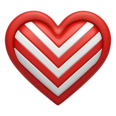 Adidas stripes heart sticker