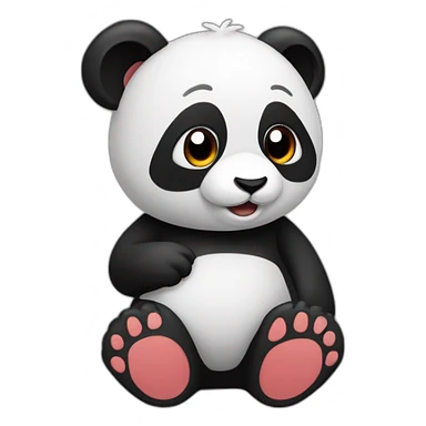  ElbPanda rojo agradeciendo  sticker