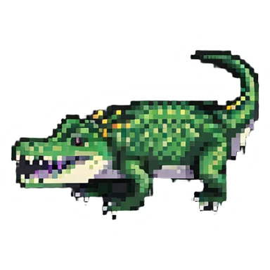 detailed crocodile sticker