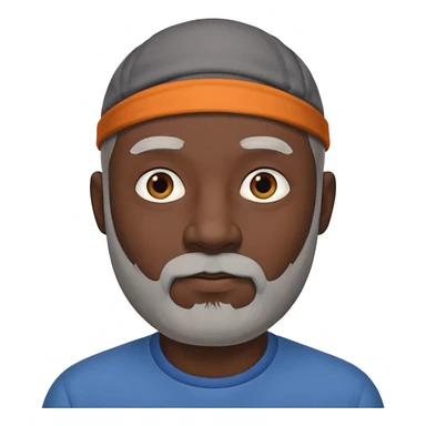 my dad buts he is black and not old with a grey beard and no hair sticker