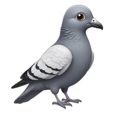 pigeon with Mustache sticker