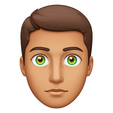 Guy with multi colored eyes sticker