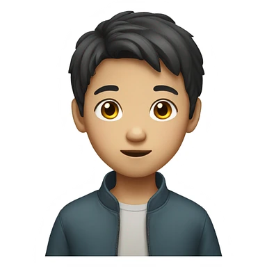 Chinese young boy sticker