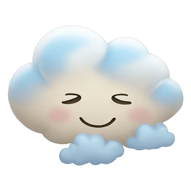 lovely cloud emoji sticker