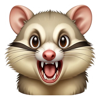 Screaming opossum  sticker