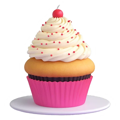 cupcake with cake sticker