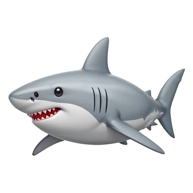 shark with heart eyes sticker