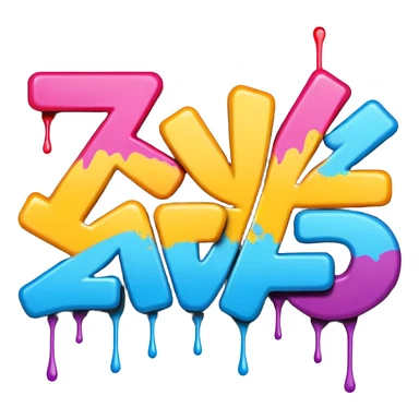 Граффити надпись: 72 sticker