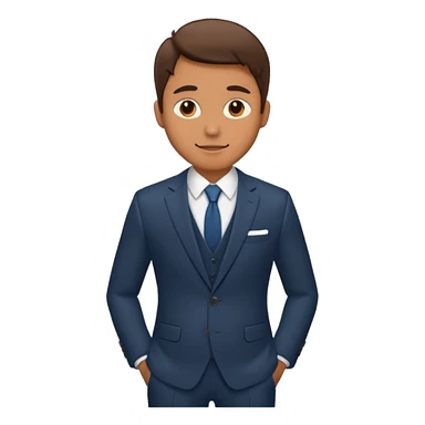 man in a suit sticker