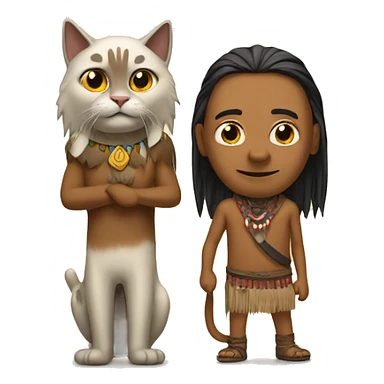 Cochise with a cat sticker